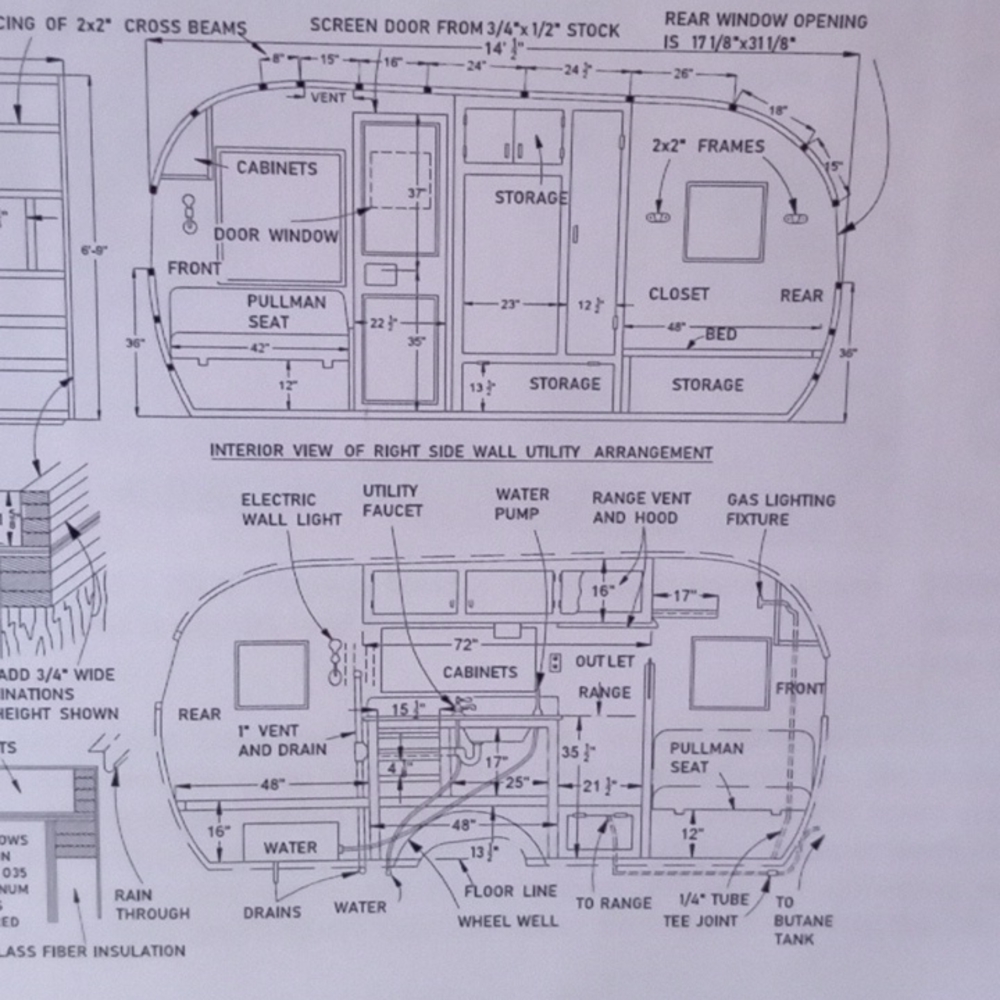 15' Caravan travel trailer plan, never used.